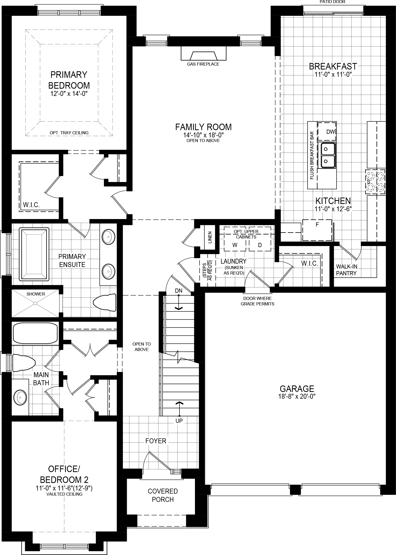 Elevation B floorplan