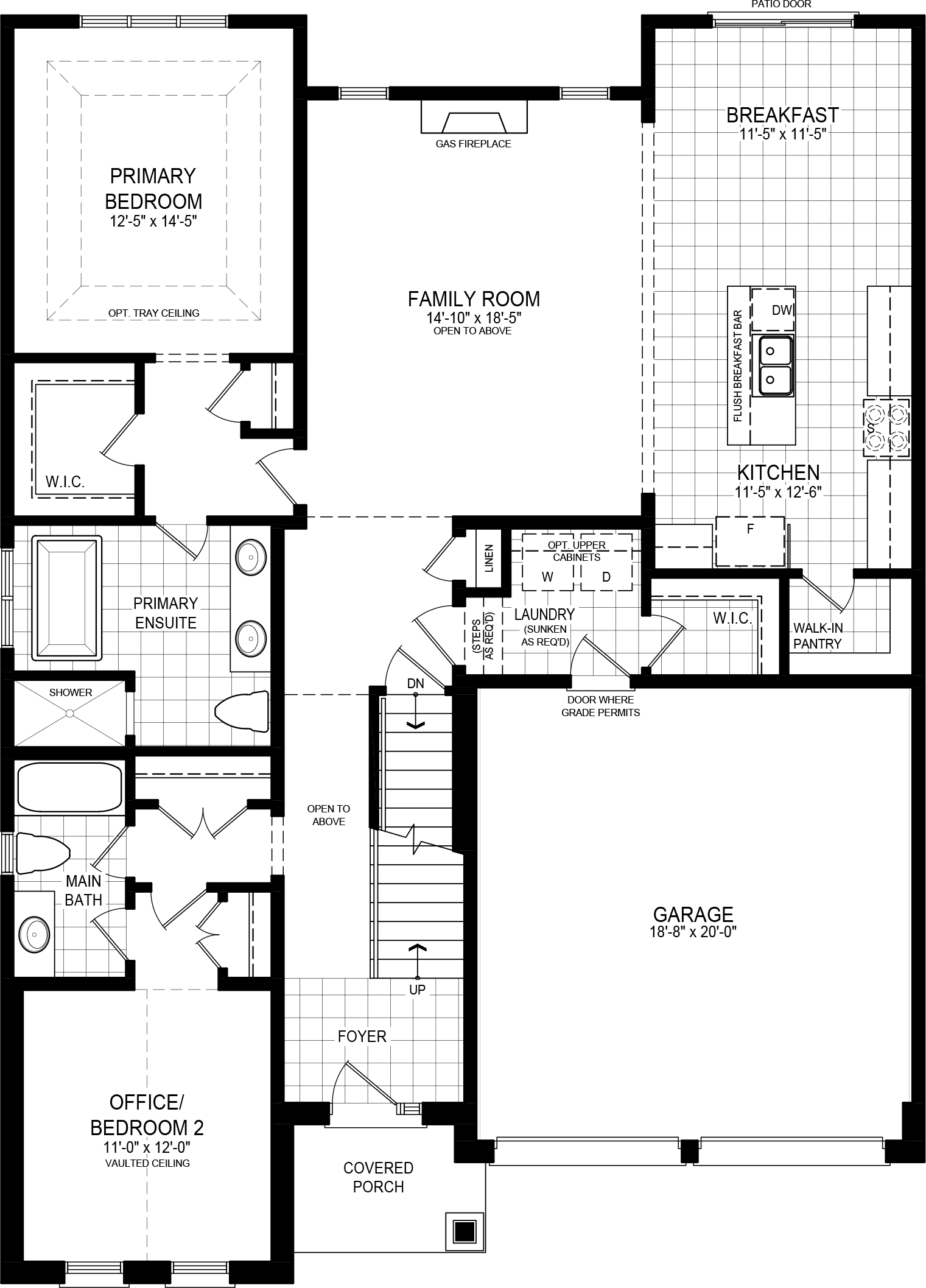 Elevation A floorplan