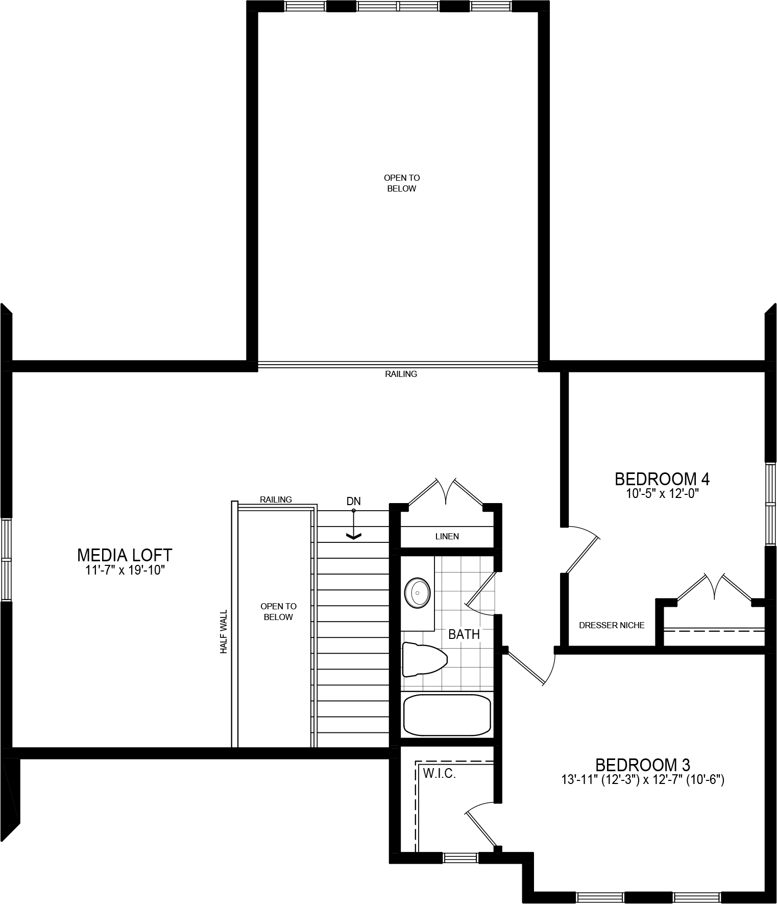 Elevation A floorplan