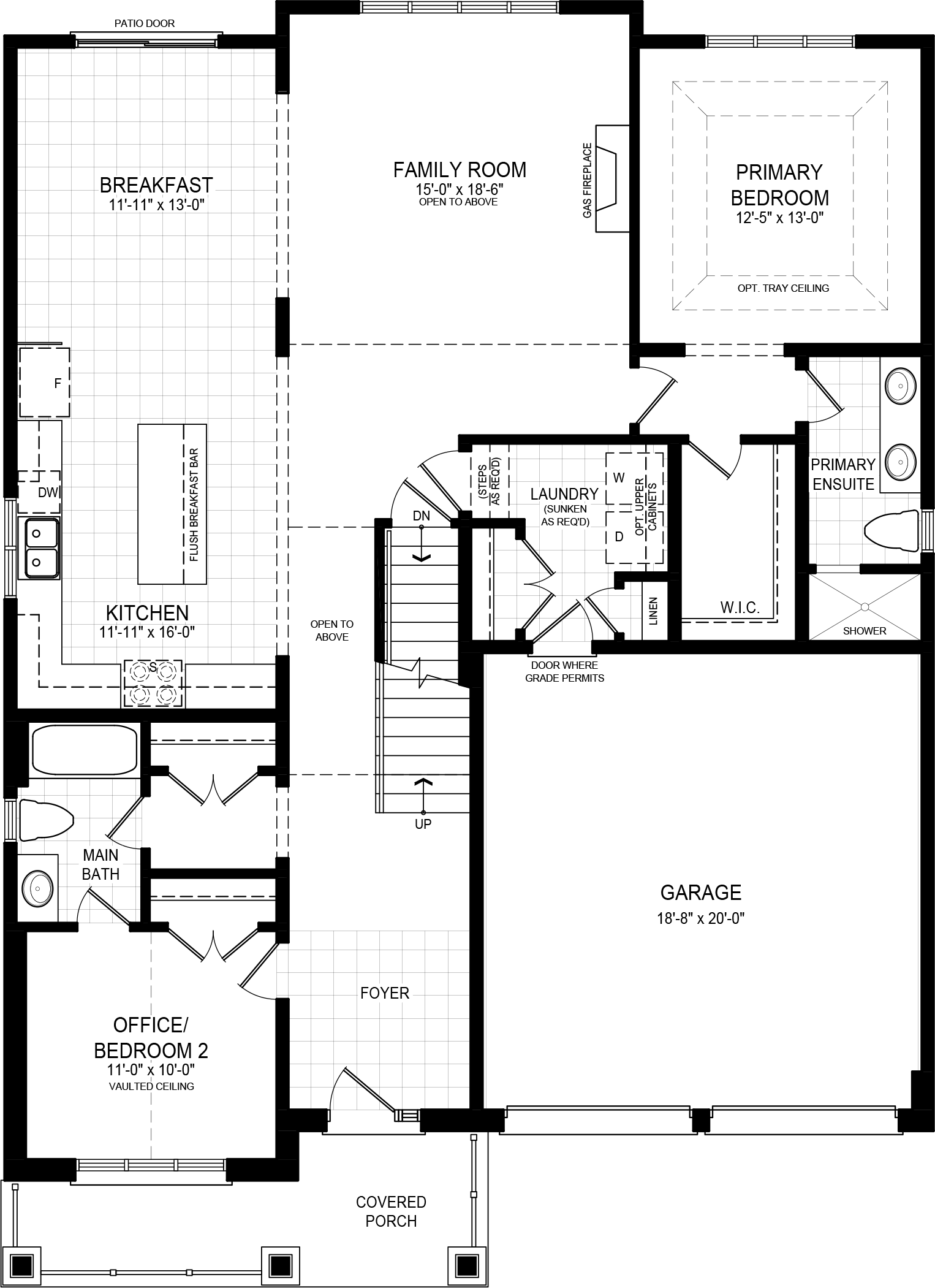 Elevation A floorplan