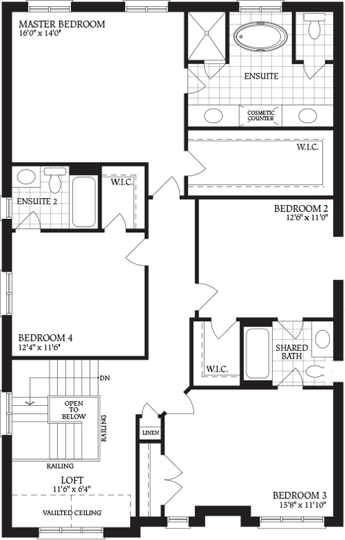 Second Floor floorplan