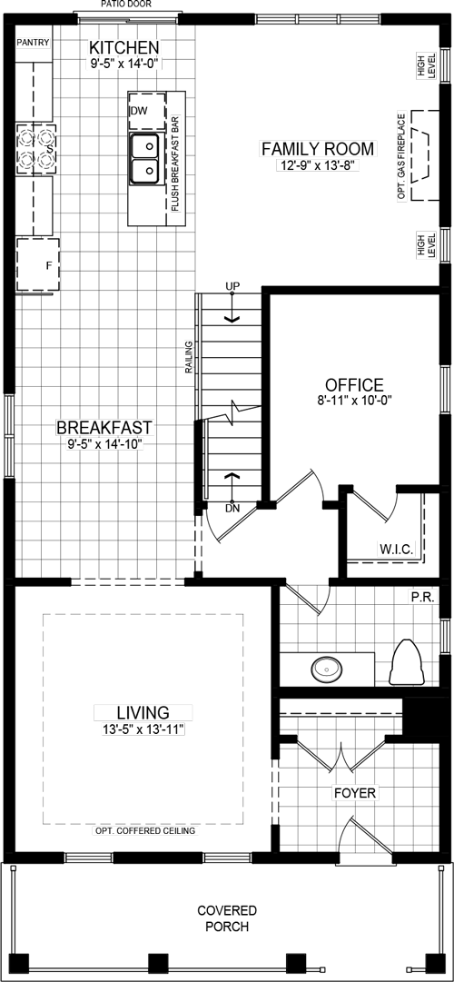 Elevation A floorplan