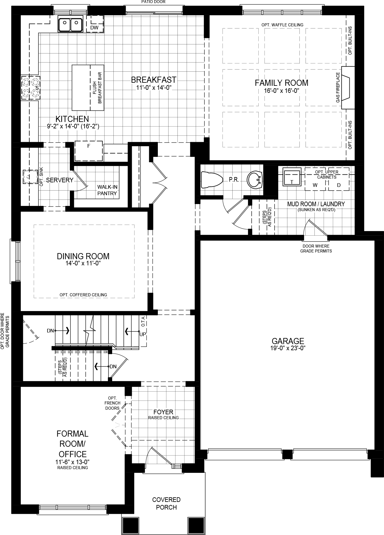 Elevation C floorplan