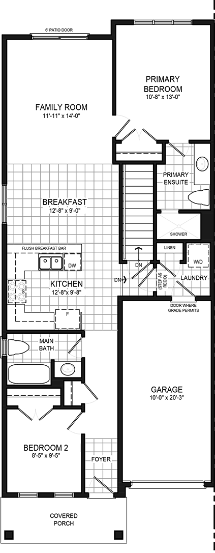 Elevation A floorplan